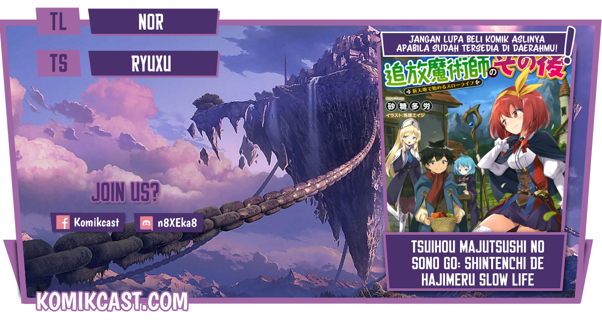 Baca Komik Tsuihou Majutsushi no Sono Go: Shintenchi de Hajimeru Slow Life Chapter 08 Gambar 1
