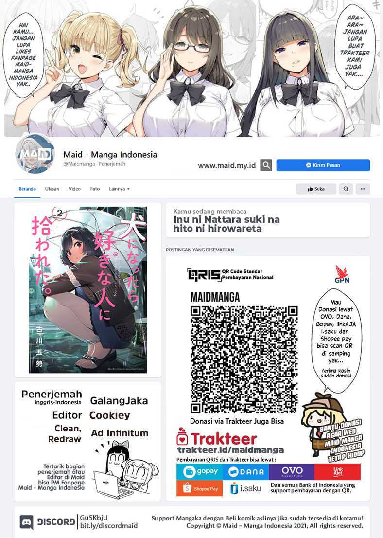 Baca Manga Inu ni Nattara Suki na Hito ni Hirowareta Chapter 17 Gambar 2
