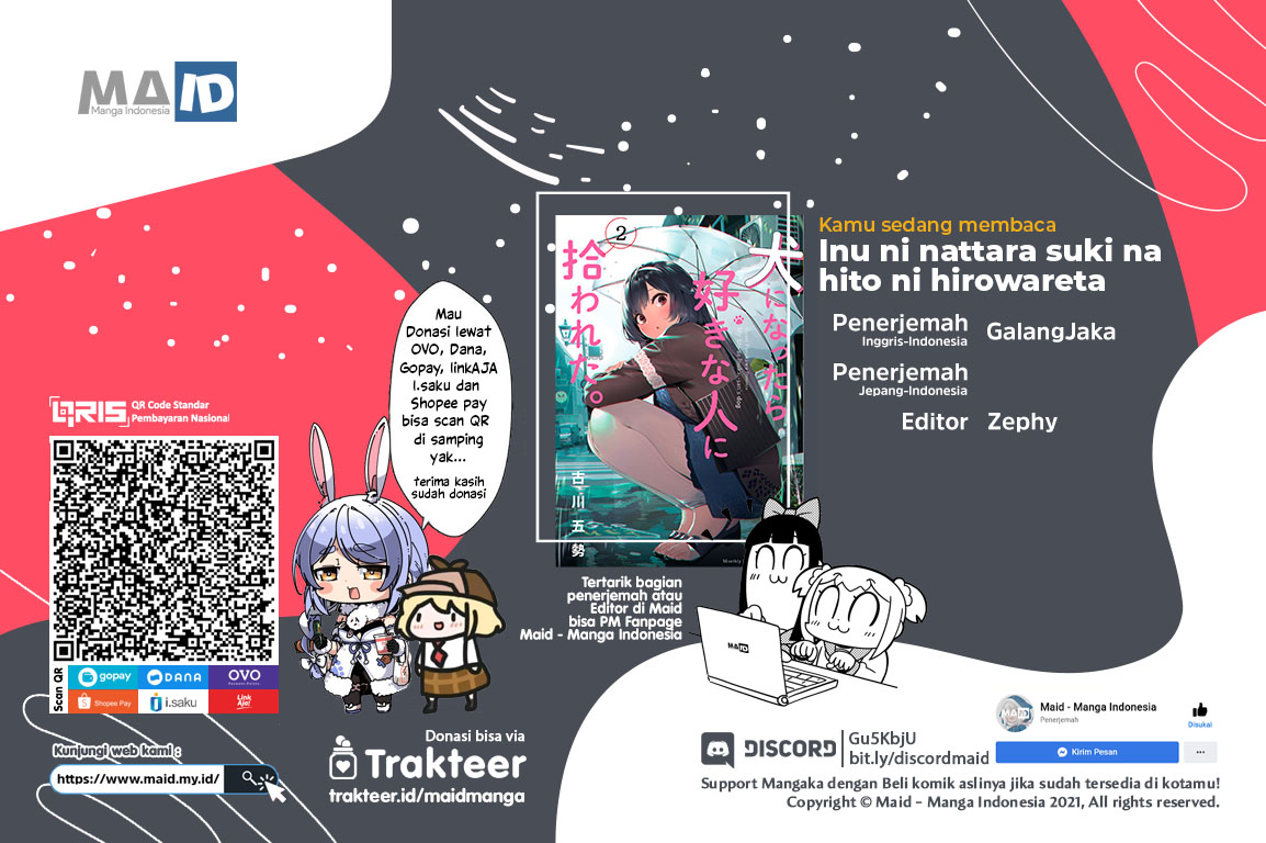 Baca Komik Inu ni Nattara Suki na Hito ni Hirowareta Chapter 04 Gambar 1