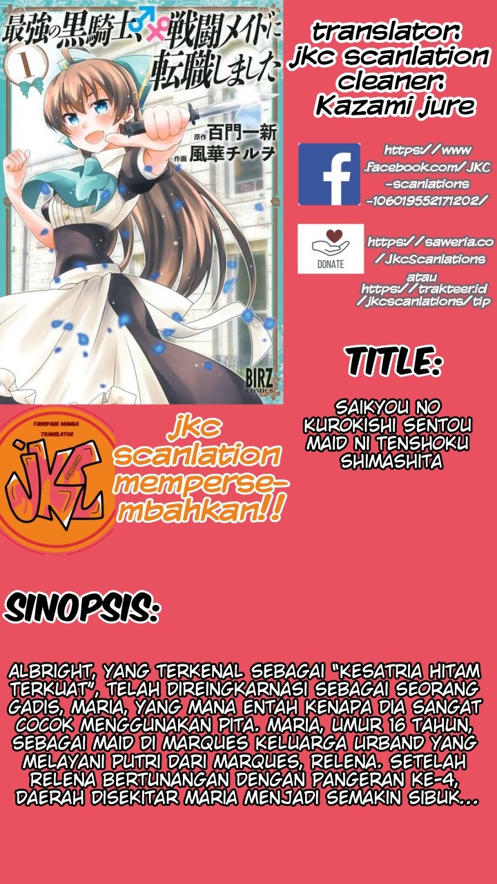 Baca Komik Saikyou no Kurokishi Sentou Maid ni Tenshoku shimashita Chapter 09 Gambar 1