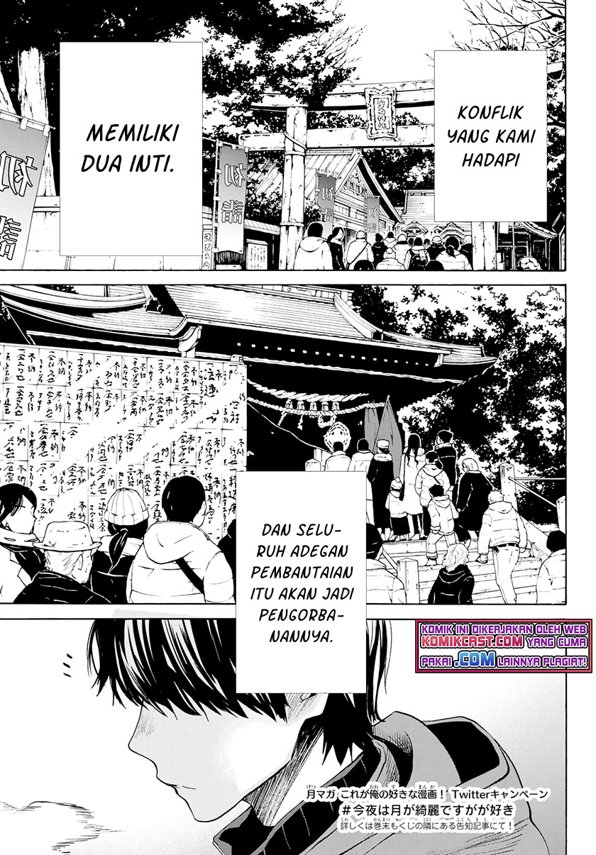 Konya wa Tsuki ga Kirei Desu ga, Toriaezu Shi ne Chapter 35 Gambar 36