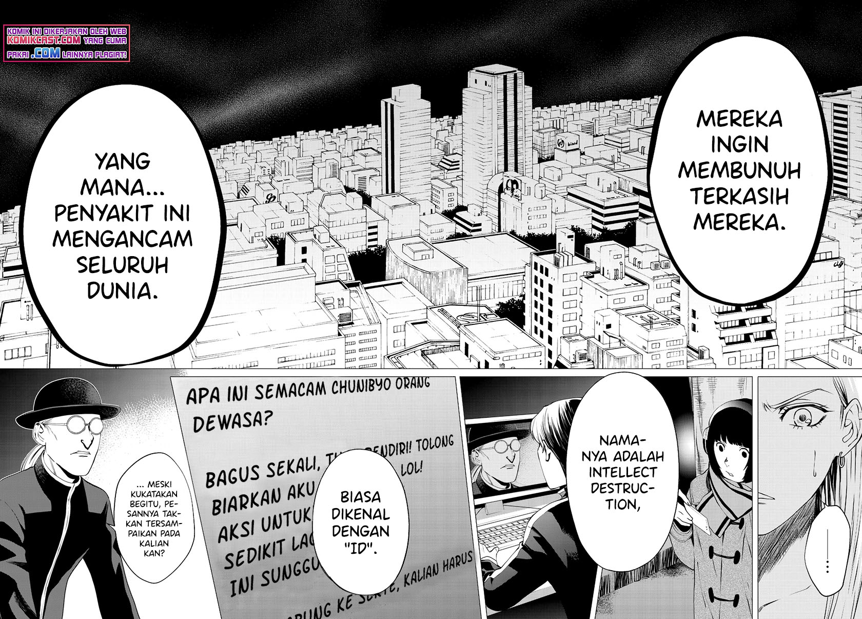 Konya wa Tsuki ga Kirei Desu ga, Toriaezu Shi ne Chapter 32 Gambar 8