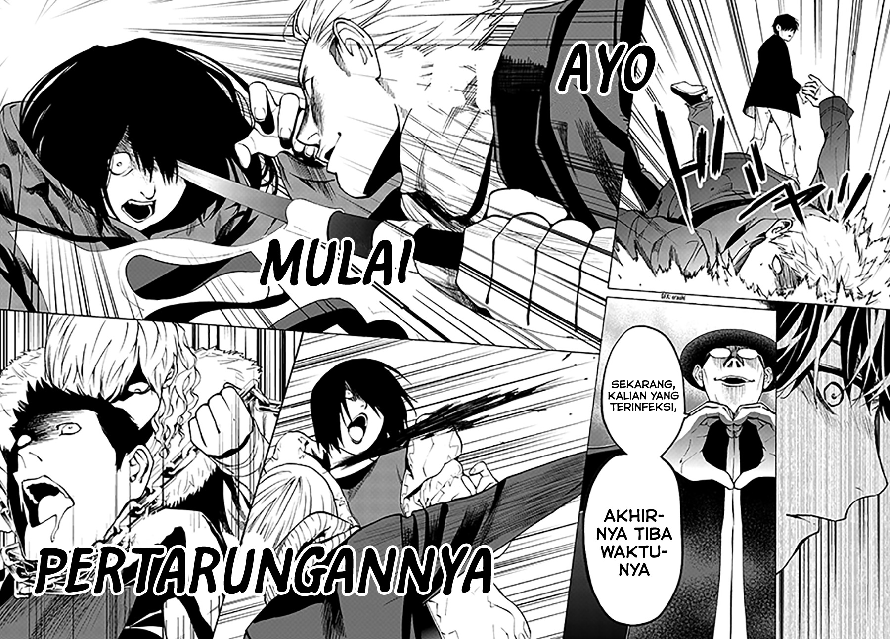 Konya wa Tsuki ga Kirei Desu ga, Toriaezu Shi ne Chapter 25 Gambar 35