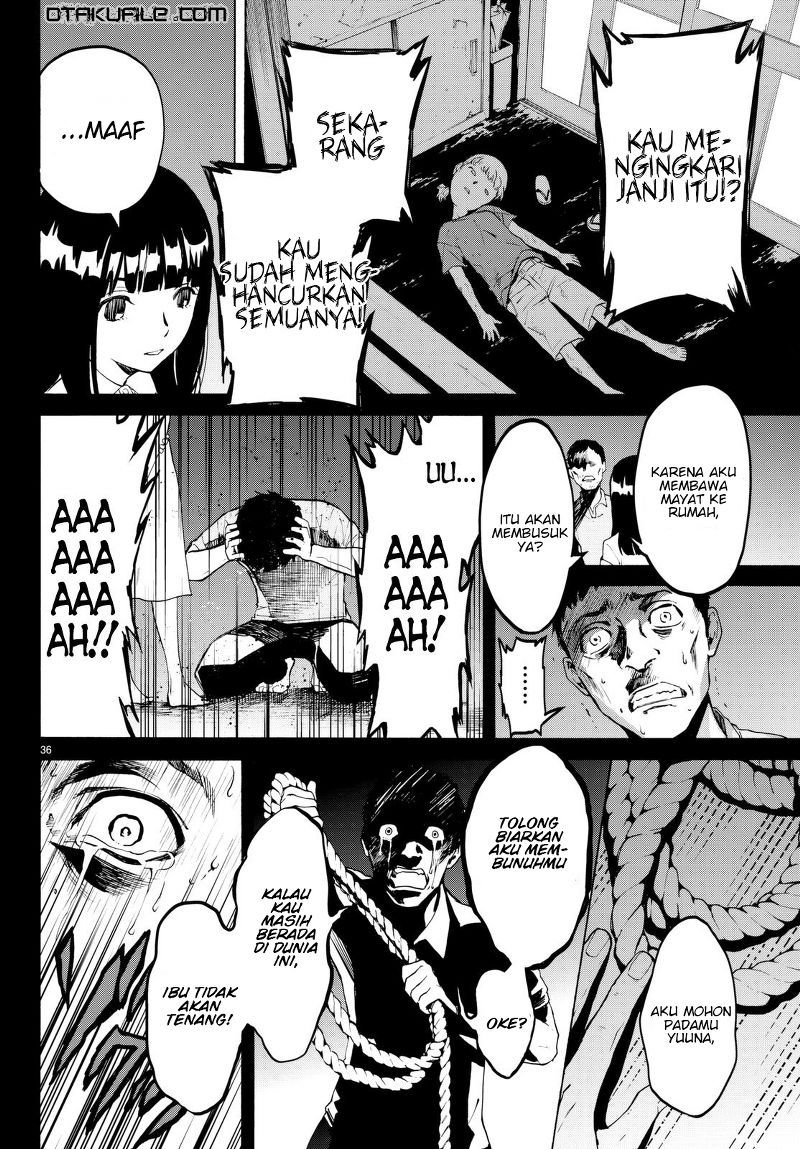 Konya wa Tsuki ga Kirei Desu ga, Toriaezu Shi ne Chapter 18 Gambar 37