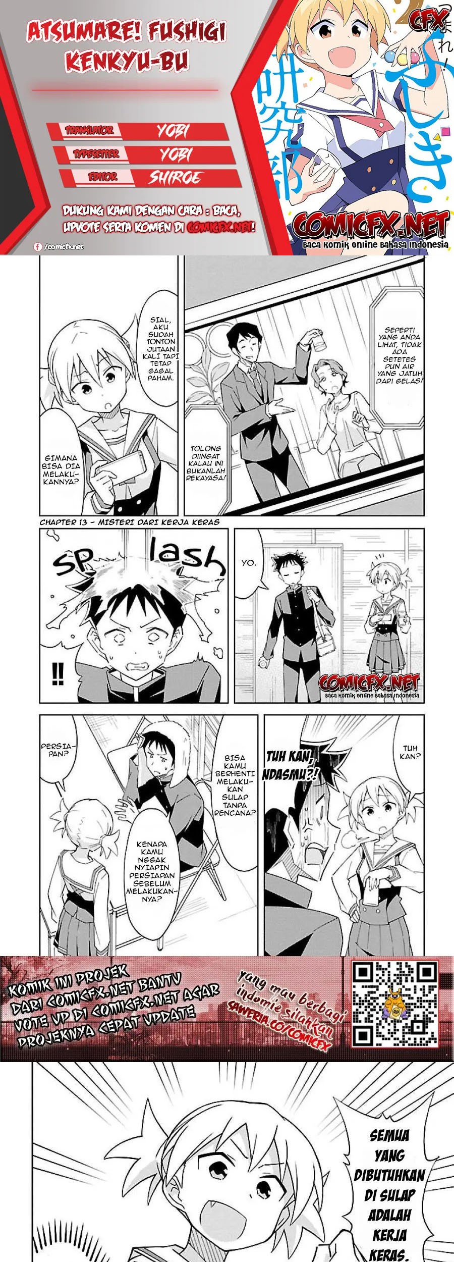 Baca Komik Atsumare! Fushigi Kenkyuubu Chapter 13 Gambar 1