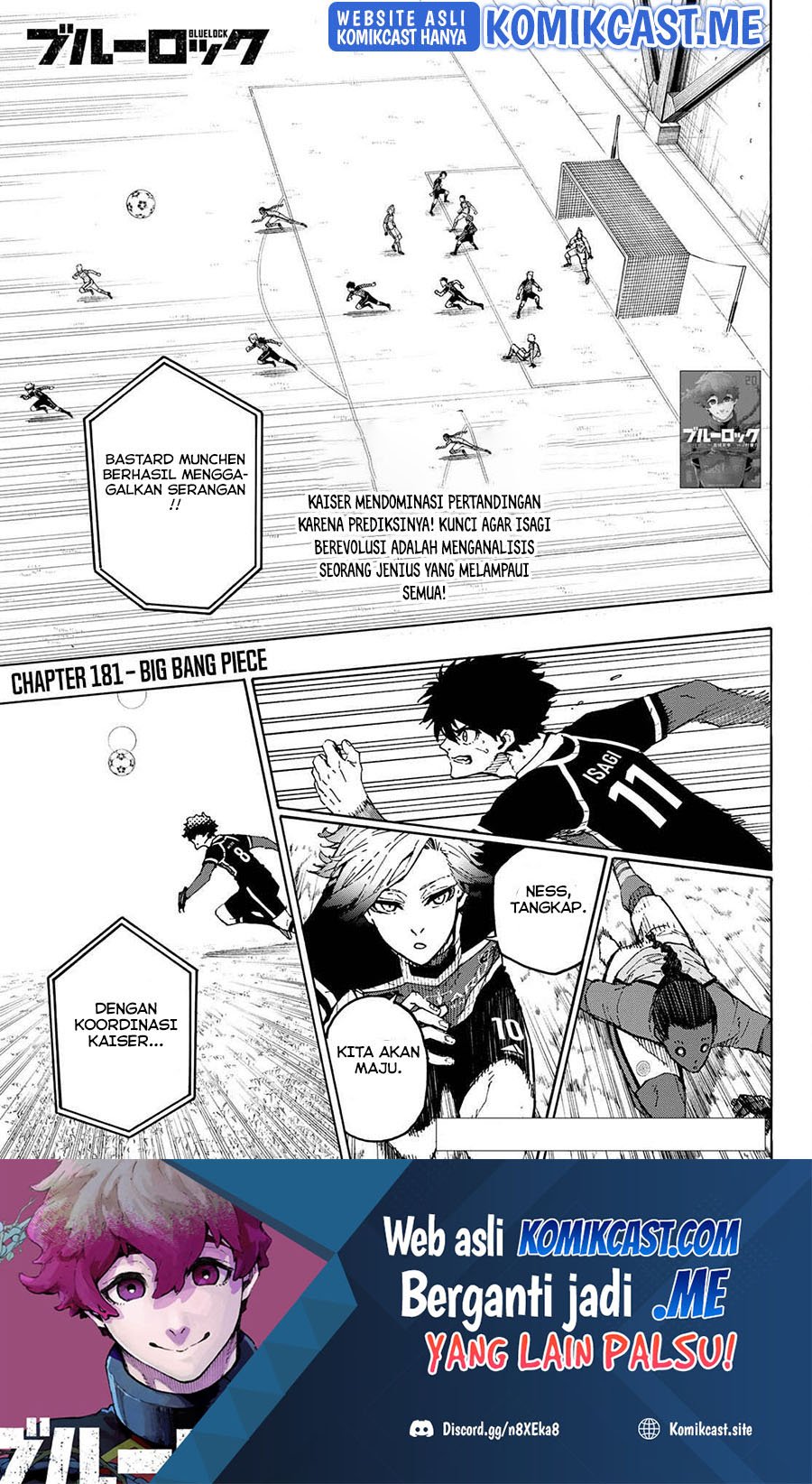 Baca Manga Blue Lock Chapter 181 Gambar 2