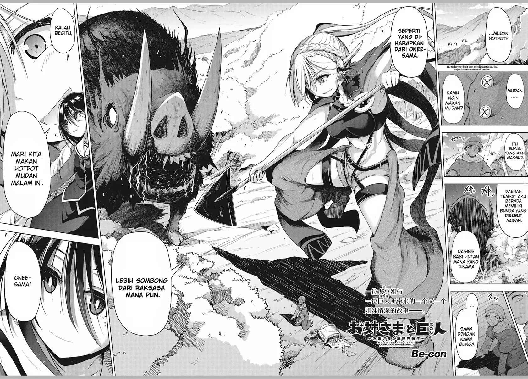 Baca Komik The Onee-sama and the Giant Chapter 01.5 Gambar 1