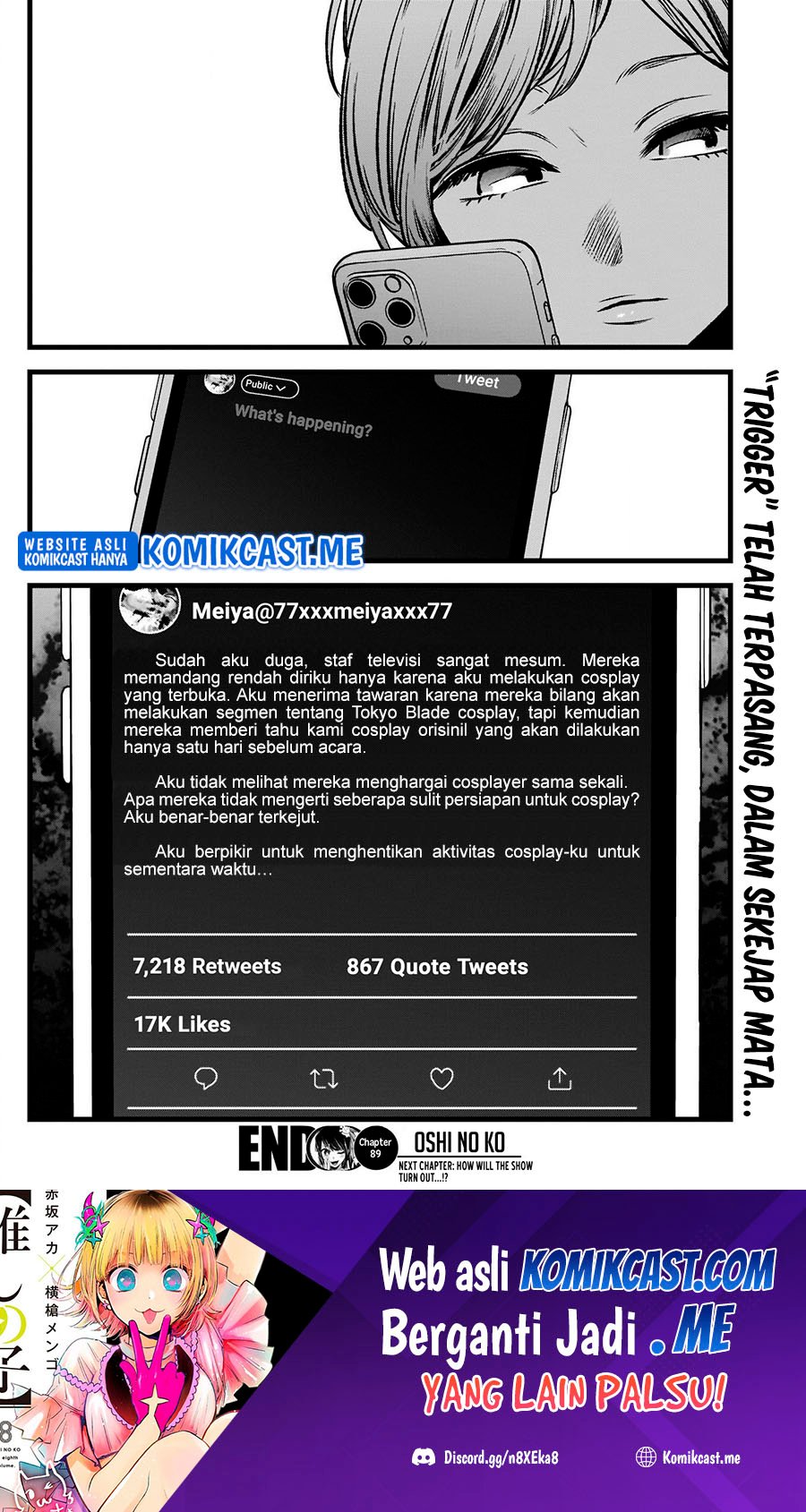 Oshi no Ko Chapter 89 Gambar 19
