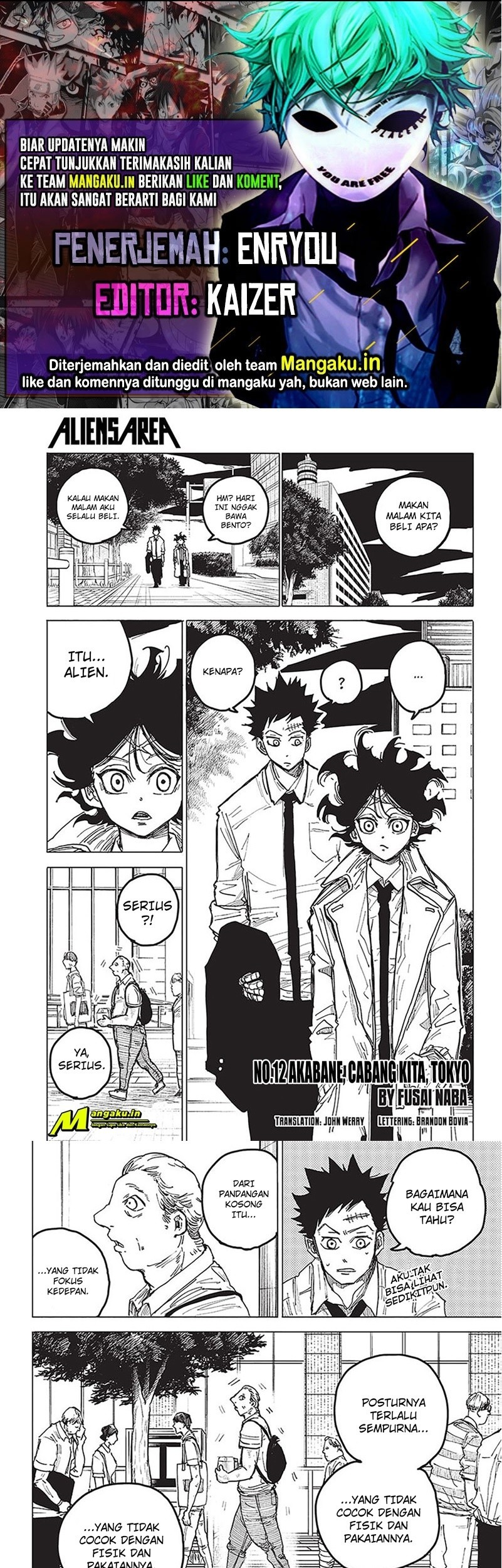 Baca Komik Aliens Area Chapter 12 Gambar 1