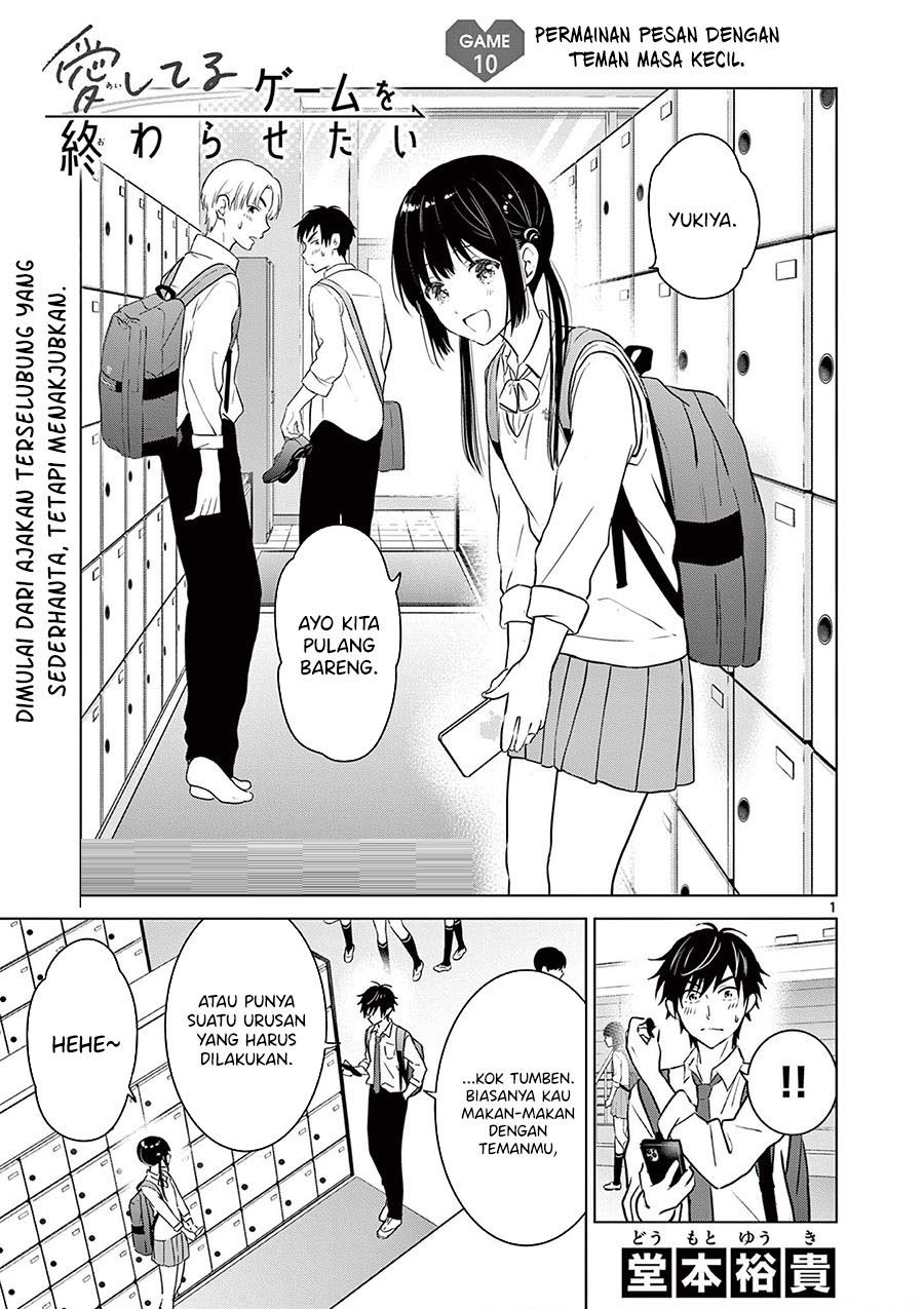 Baca Komik Aishiteru Game wo Owarasetai Chapter 10 Gambar 1