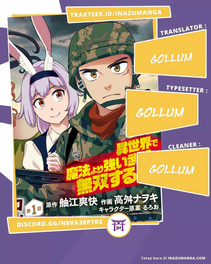 Baca Komik Bocchi Jieikan no Isekai Funsenki Chapter 01 Gambar 1