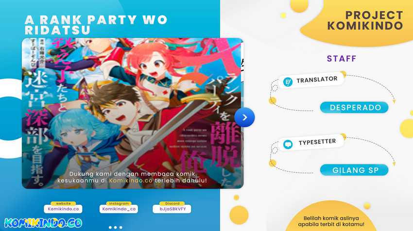 Baca Komik A Rank Party wo Ridatsu Shita Ore wa, Moto Oshiego Tachi to Meikyuu Shinbu wo Mezasu Chapter 36 Gambar 1