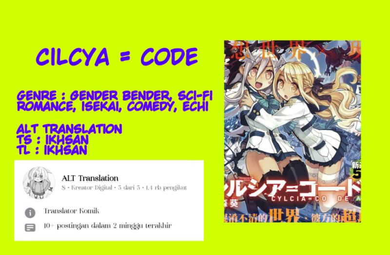 Baca Komik Cylcia=Code Chapter 03 Gambar 1
