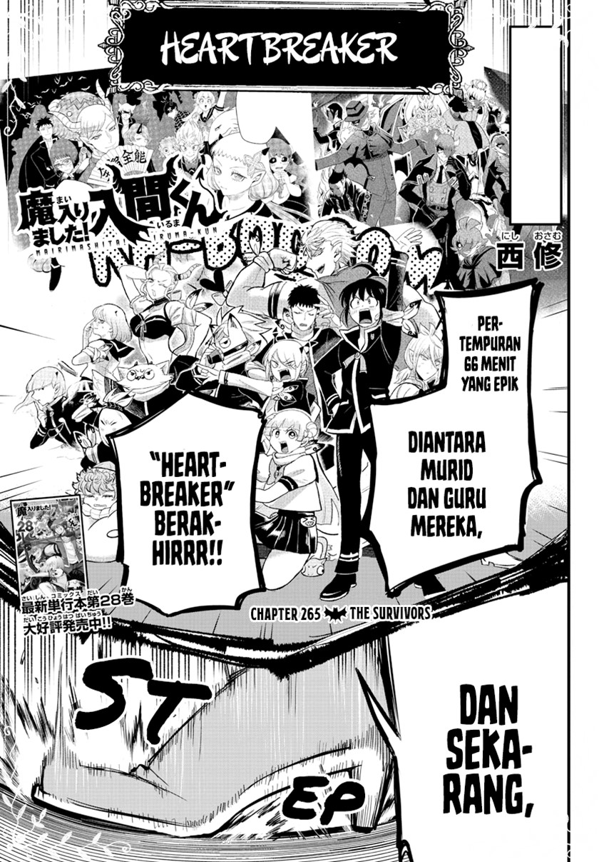Baca Manga Mairimashita! Iruma-kun Chapter 265 Gambar 2