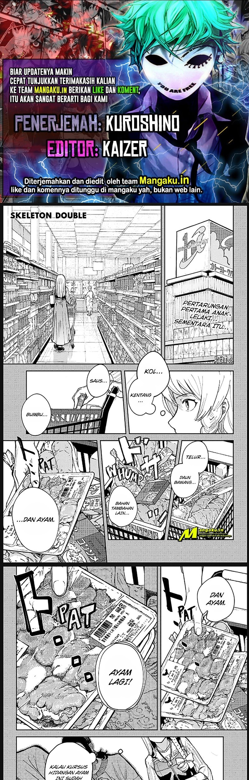 Baca Komik Skeleton Double Chapter 02.1 Gambar 1