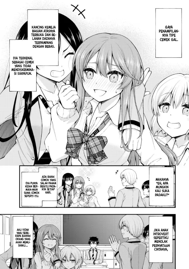 Inkya no Boku ni Batsu Game ni Kokuhaku Shitekita Hazu no Gyaru ga, Doumitemo Boku ni Betahore Desu Chapter 01.2 Gambar 3