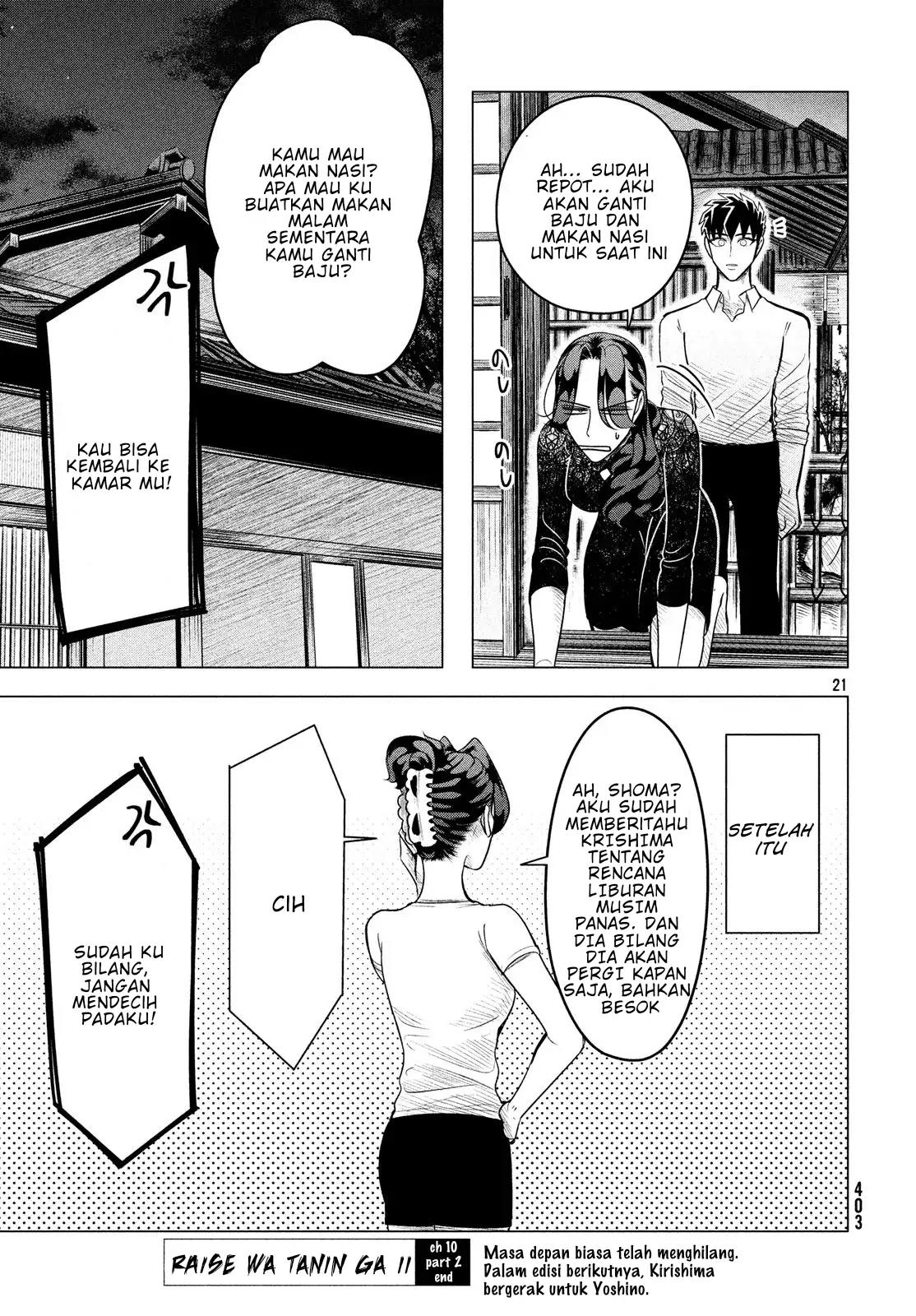 Raise wa Tanin ga Ii Chapter 10.2 Gambar 21