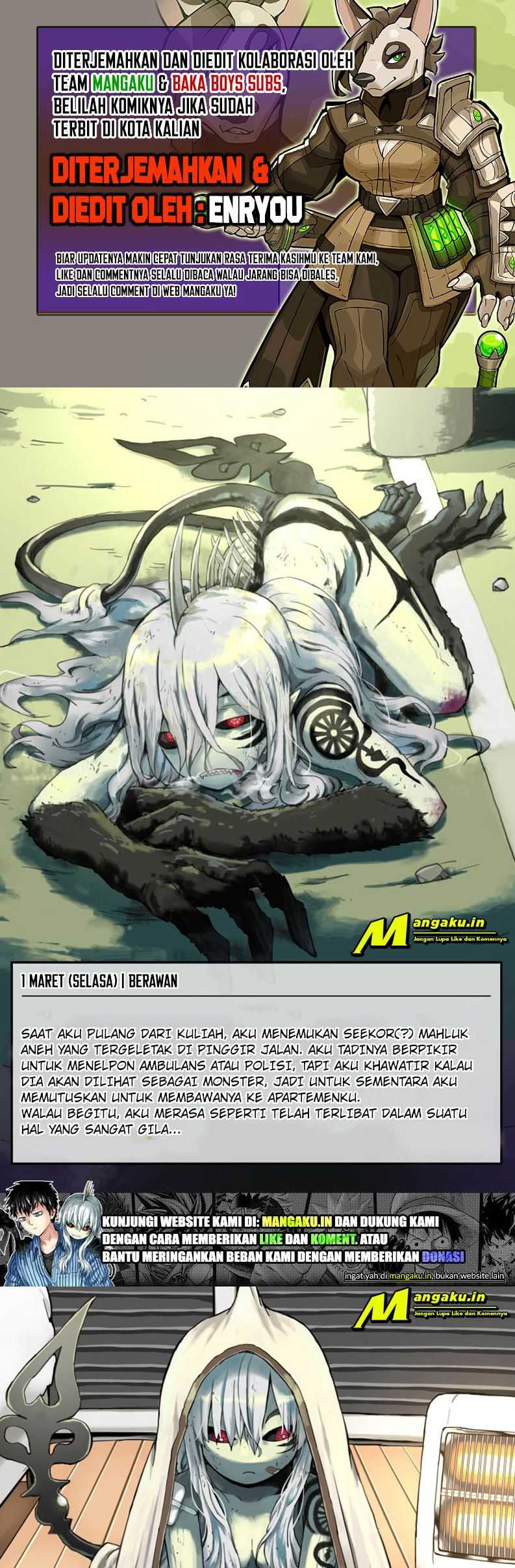 Baca Komik Observation Diary On A Creature I Picked Up Chapter 01 Gambar 1