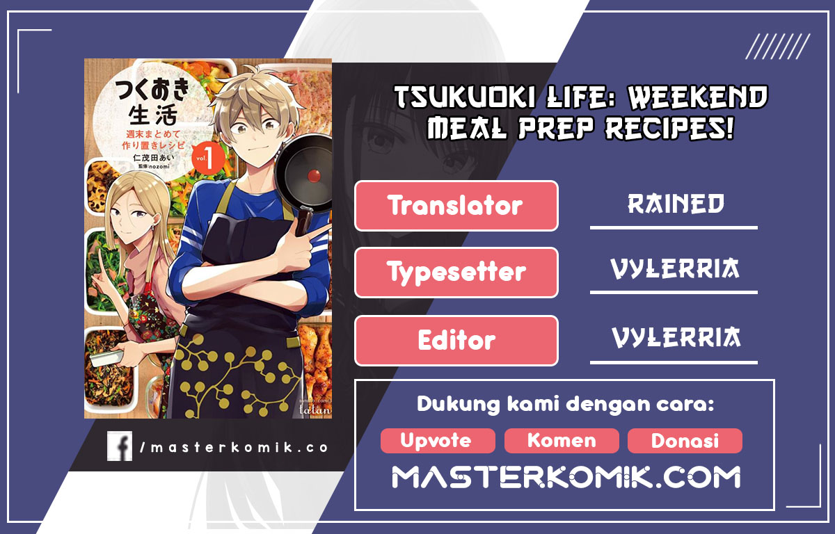 Baca Komik Tsukuoki Life: Weekend Meal Prep Recipes! Chapter 01 Gambar 1