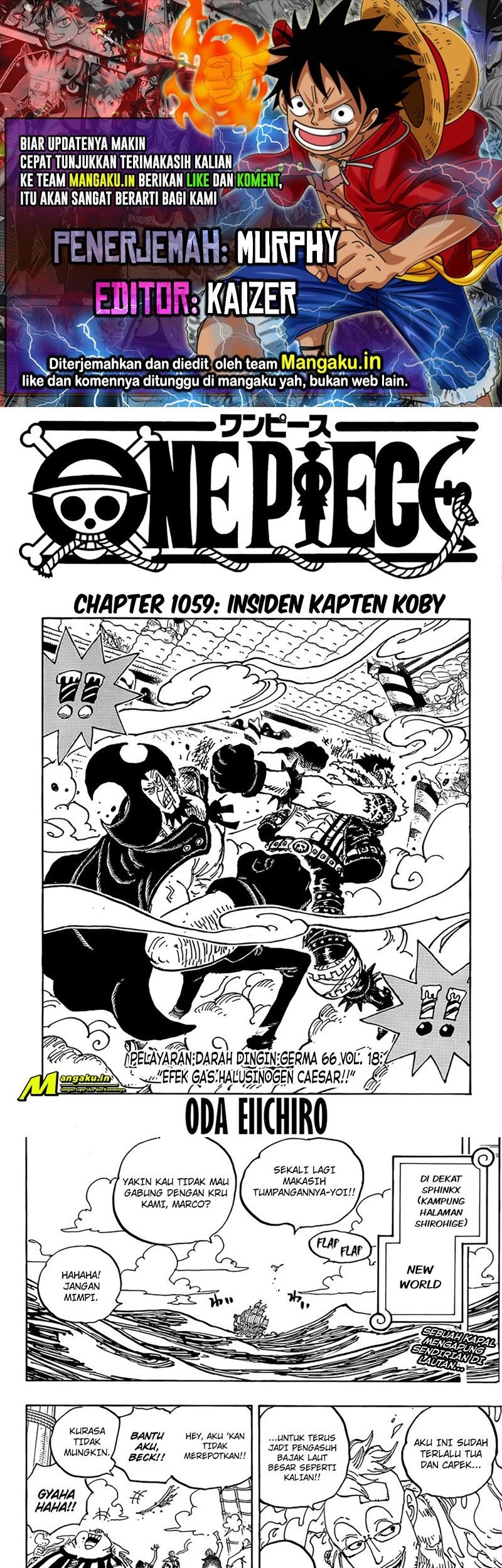 Baca Komik One Piece Chapter 1059 Gambar 1