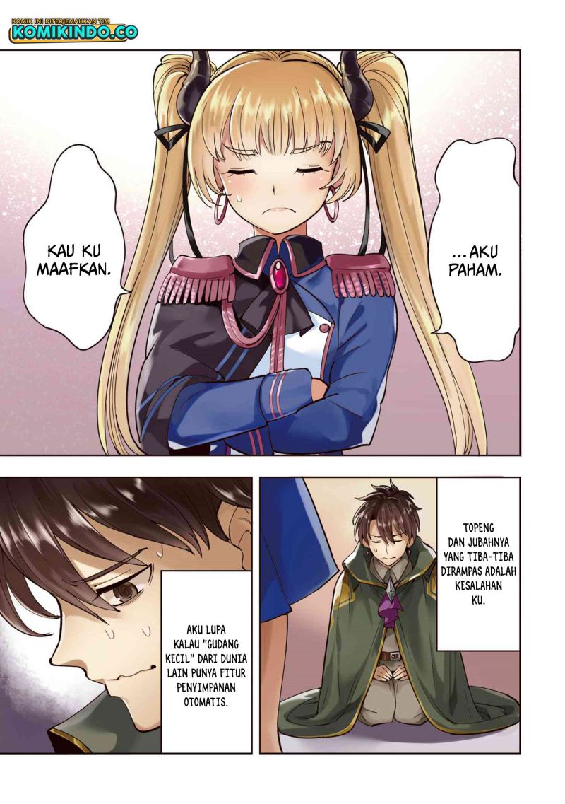 Baca Manga Souzou Renkinjutsushi wa Jiyuu wo Ouka suru: Kokyou wo Tsuihou saretara, Maou no Ohizamoto de Chouzetsu Kouka no Magic Item Tsukuri-houdai ni Narimashita Chapter 05.1 Gambar 2