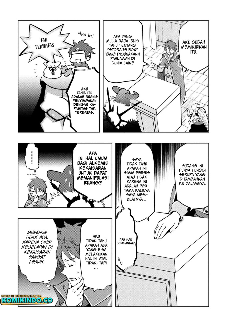 Souzou Renkinjutsushi wa Jiyuu wo Ouka suru: Kokyou wo Tsuihou saretara, Maou no Ohizamoto de Chouzetsu Kouka no Magic Item Tsukuri-houdai ni Narimashita Chapter 04.2 Gambar 19