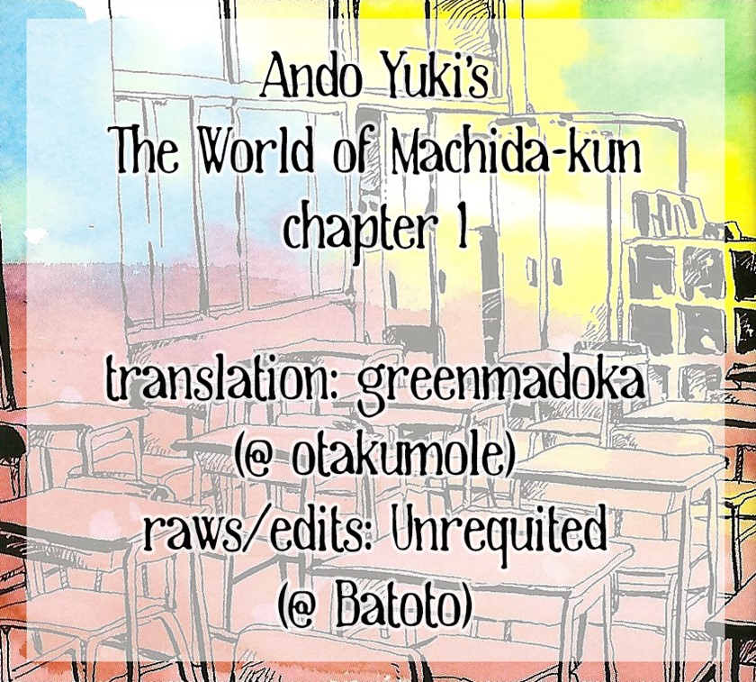 Baca Komik Machida-kun no Sekai Chapter 01 Gambar 1