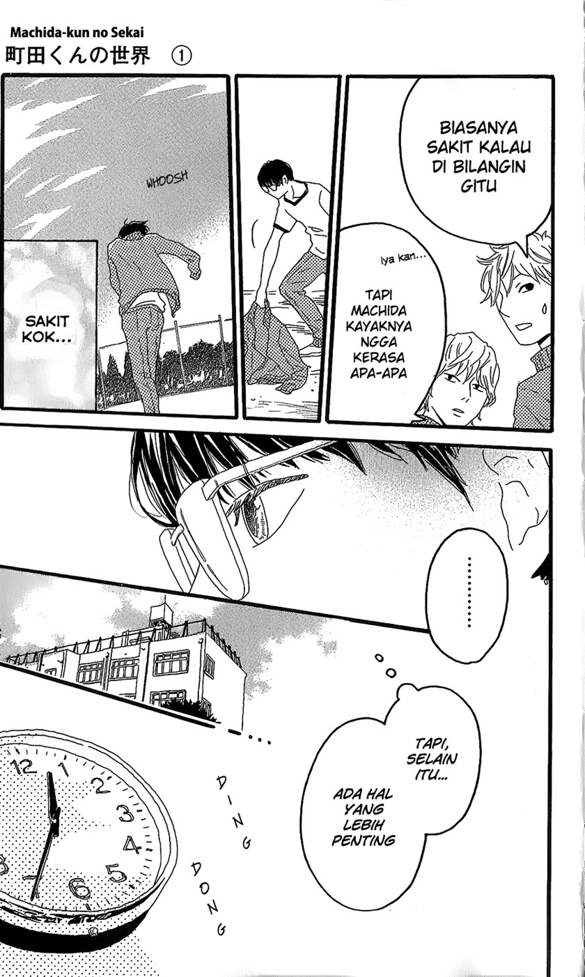Machida-kun no Sekai Chapter 01 Gambar 22