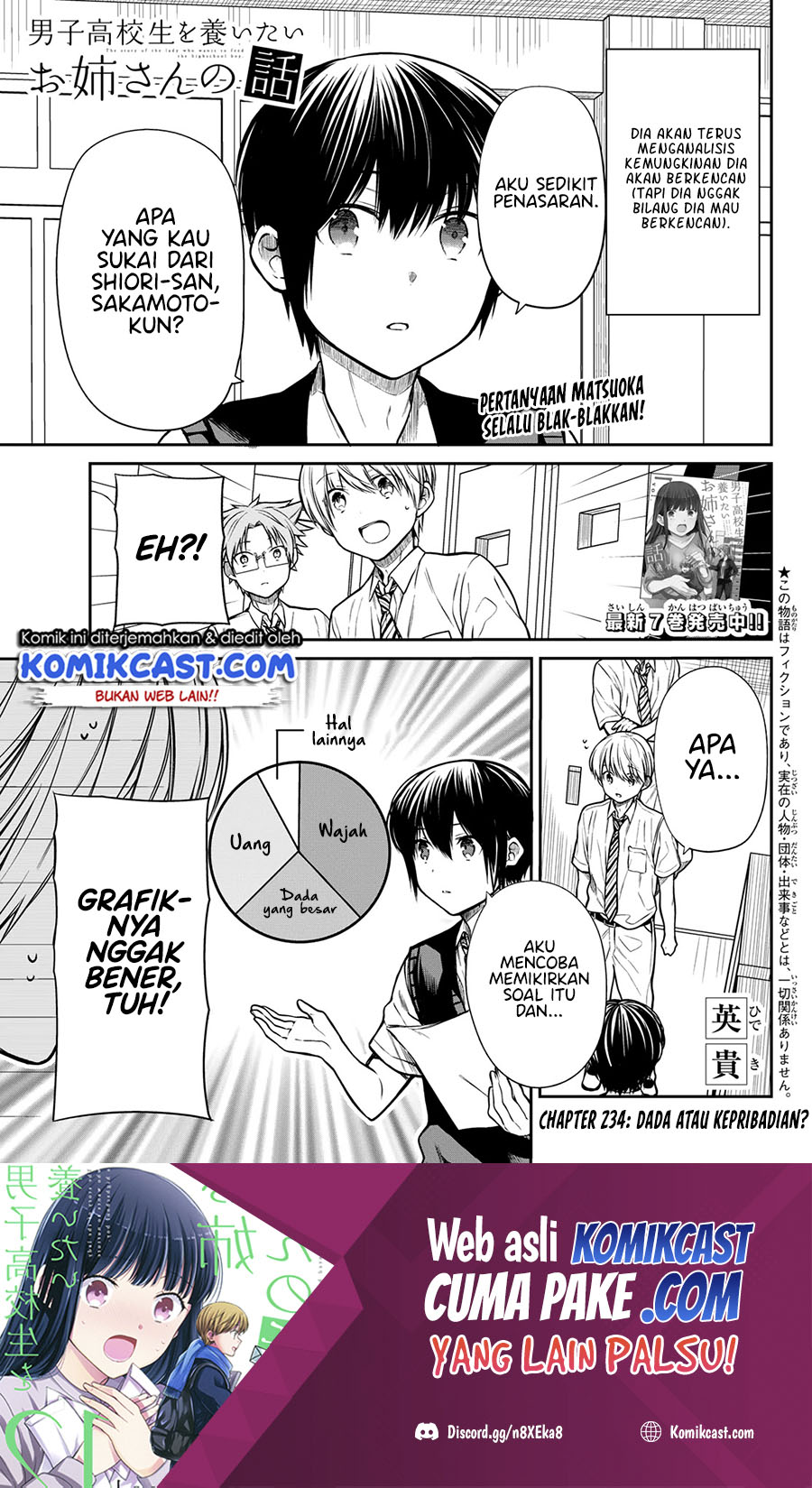 Baca Manga Danshi Koukousei wo Yashinaitai Onee-san no Hanashi Chapter 234 Gambar 2