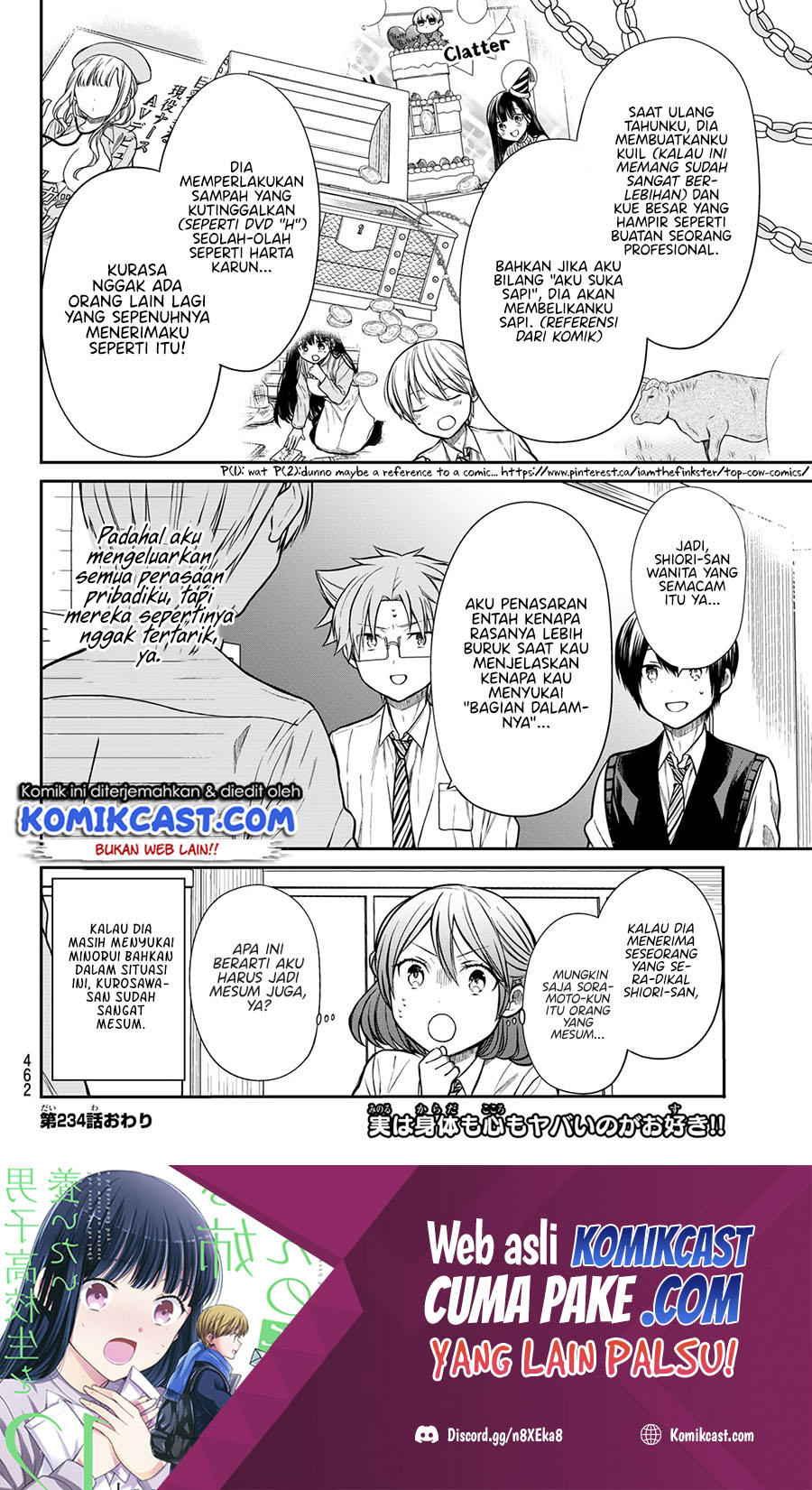 Danshi Koukousei wo Yashinaitai Onee-san no Hanashi Chapter 234 Gambar 5