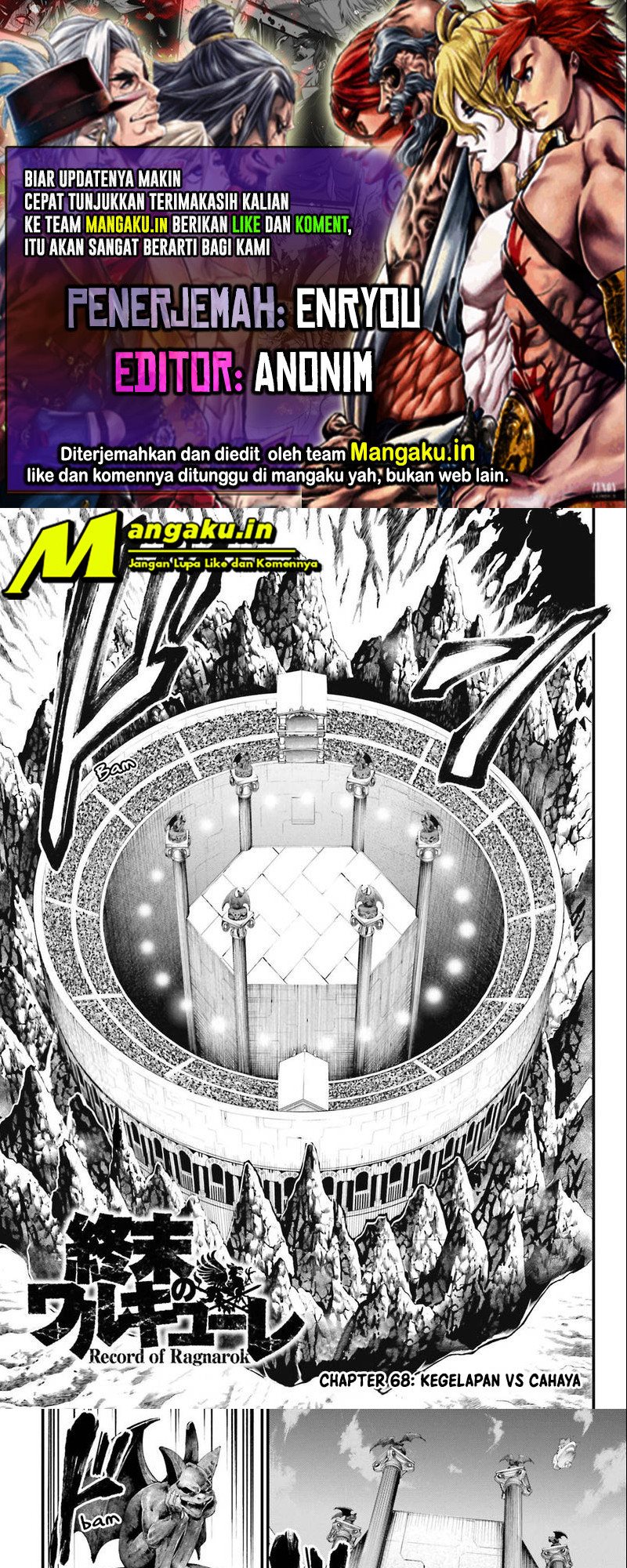 Baca Komik Shuumatsu no Valkyrie Chapter 68.1 Gambar 1