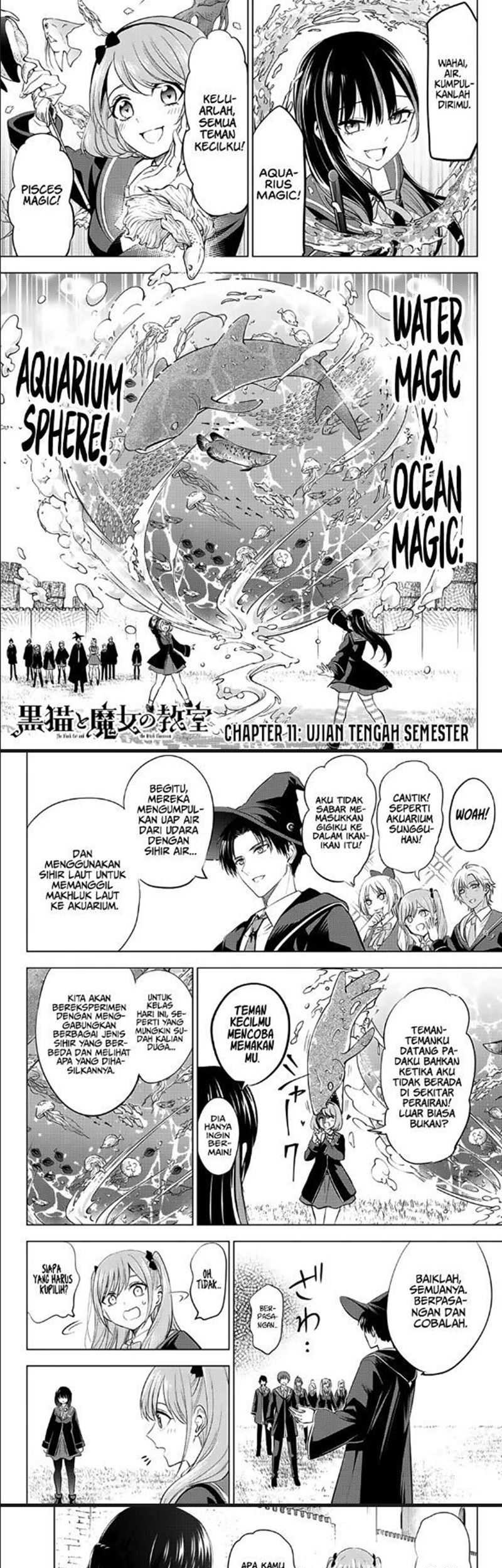 Baca Manga Kuroneko to Majo no Kyoushitsu Chapter 11 Gambar 2