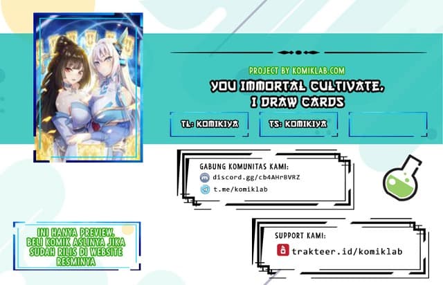 Baca Komik You Immortal Cultivate, I Draw Cards Chapter 02 Gambar 1