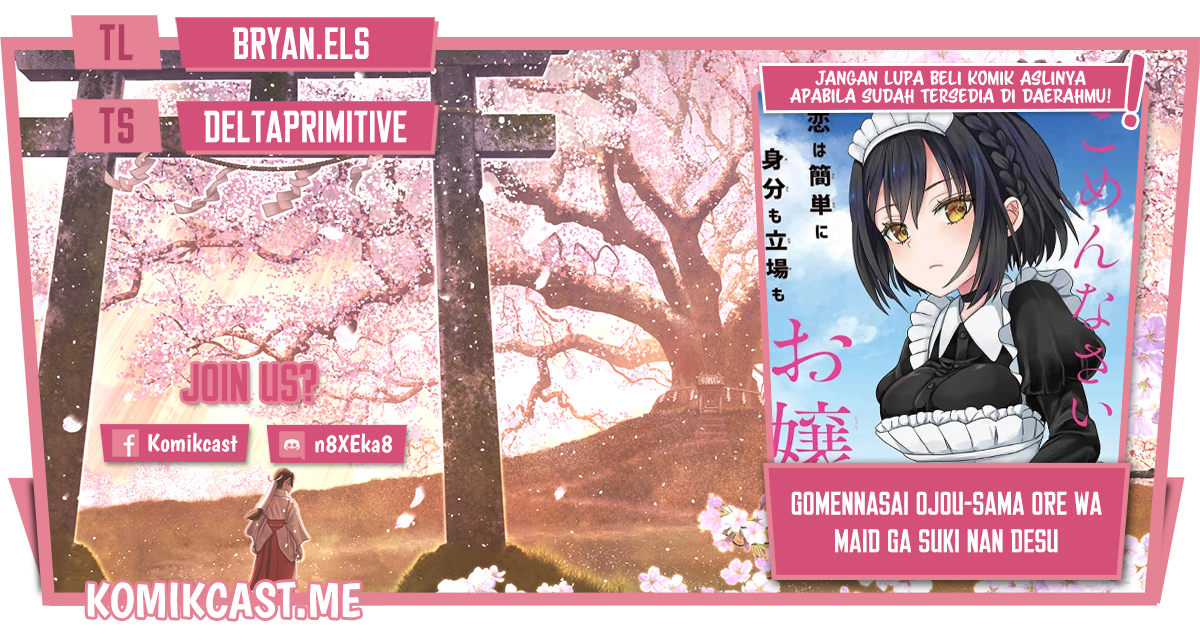 Komik Gomennasai Ojou-sama, Ore wa Maid ga Suki nan desu Chapter 06.2 gambar nomor 1