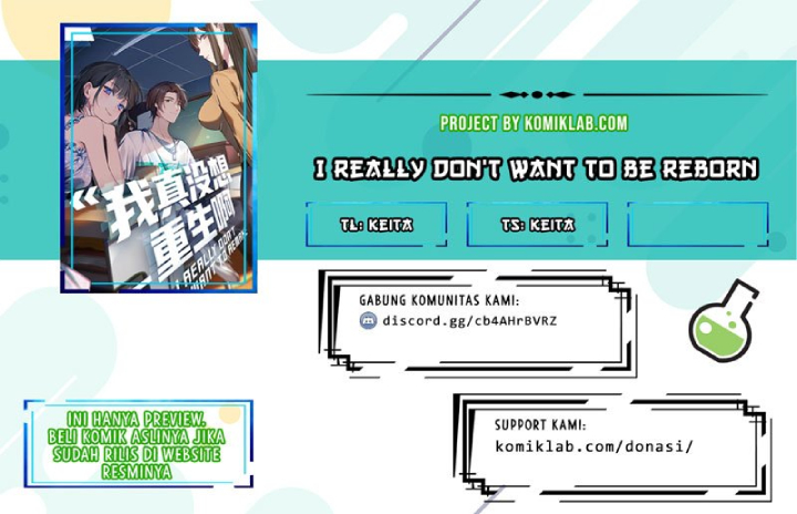 Baca Komik I Really Don’t Want to Be Reborn Chapter 08 Gambar 1