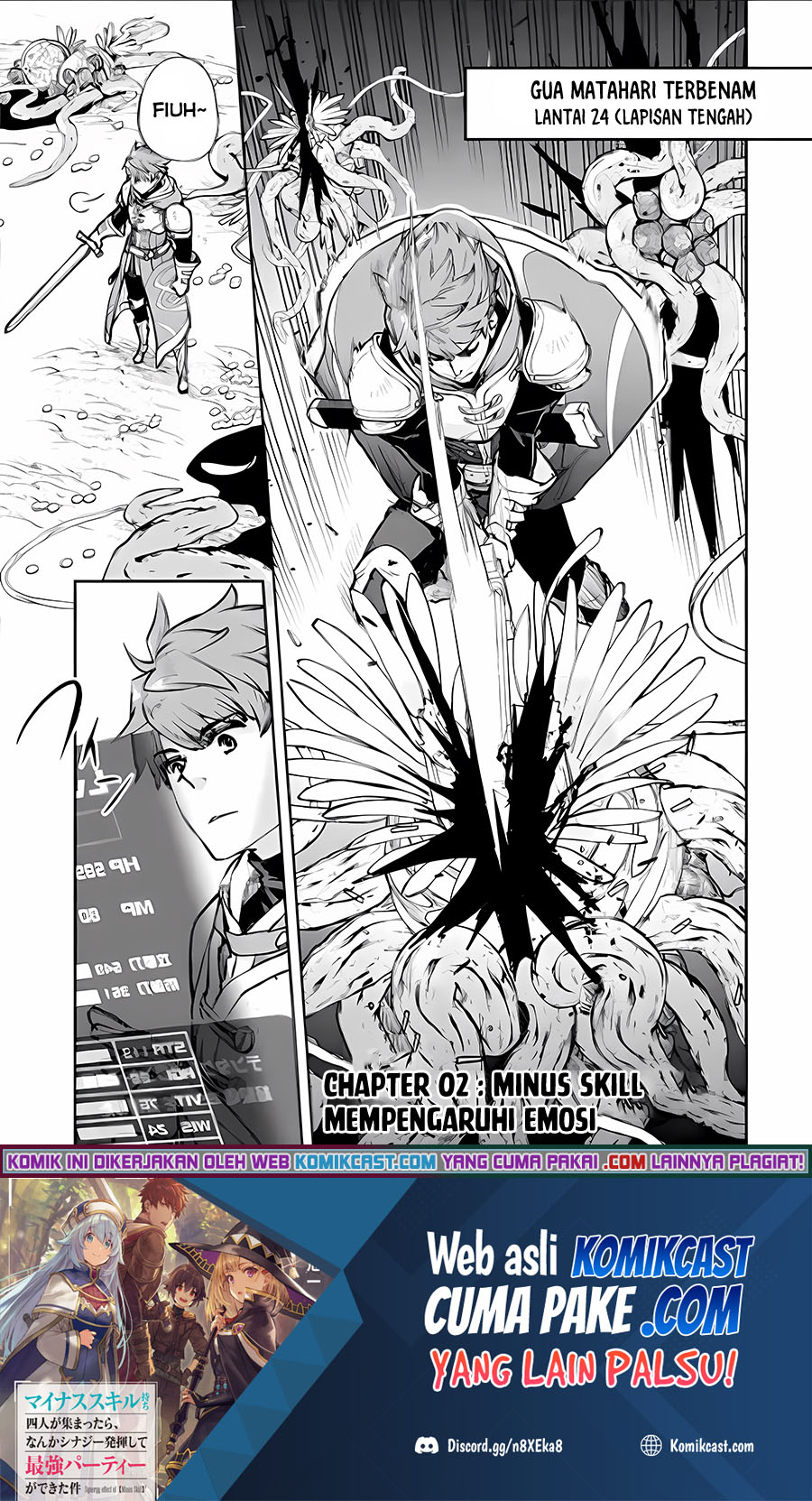Baca Manga Minus Skill-mochi Yonin ga Atsumattara, Nanka Synergy Hakki Shite Saikyou Party ga Dekita Ken Chapter 02.1 Gambar 2