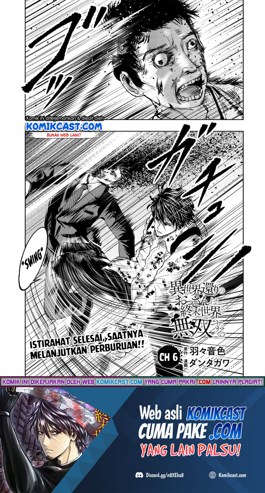 Baca Manga Isekai Kaeri no Ossan wa Shuumatsu de Sekai de Musou Suru Chapter 06 Gambar 2