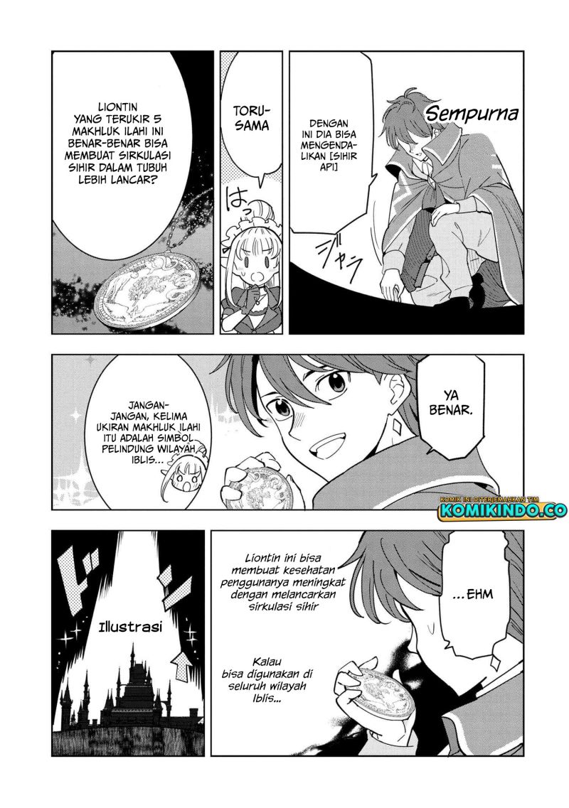 Souzou Renkinjutsushi wa Jiyuu wo Ouka suru: Kokyou wo Tsuihou saretara, Maou no Ohizamoto de Chouzetsu Kouka no Magic Item Tsukuri-houdai ni Narimashita Chapter 07.4 Gambar 9