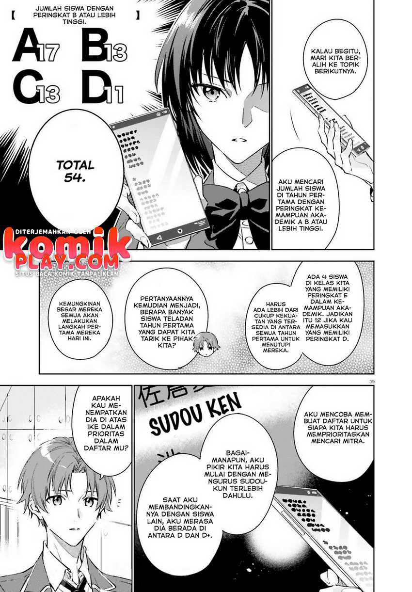 Youkoso Jitsuryoku Shijou Shugi no Kyoushitsu e: 2-nensei-hen Chapter 01.2 Gambar 18