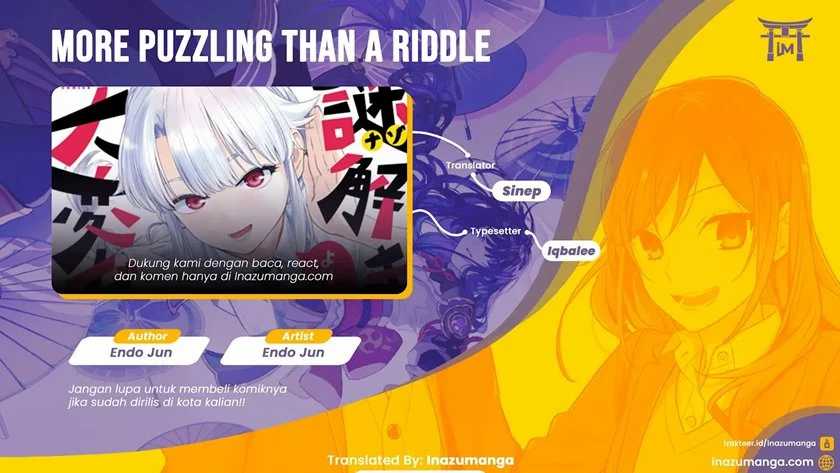 Baca Komik More Puzzling Than A Riddle Chapter 03 Gambar 1