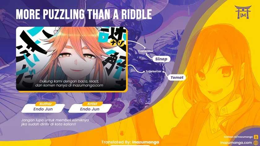 Baca Komik More Puzzling Than A Riddle Chapter 02 Gambar 1