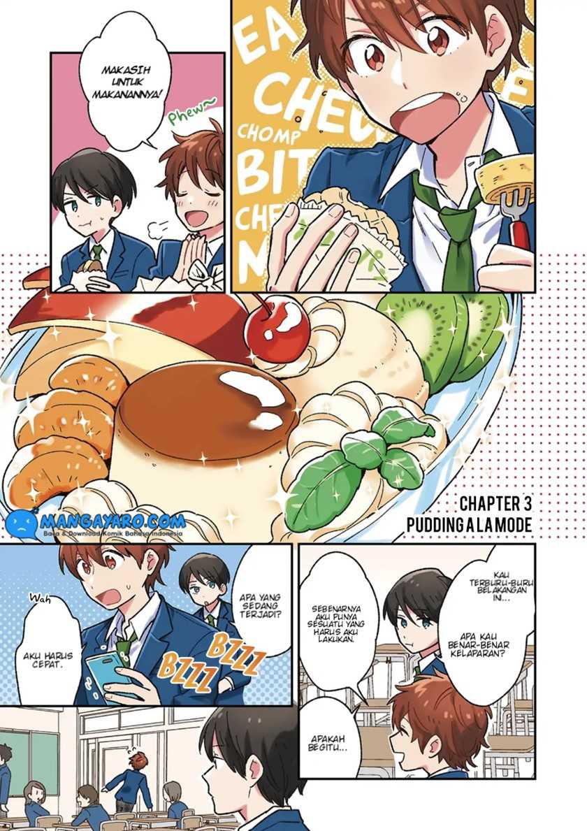 Baca Manga Danshi Koukousei wa Kyou mo Onaka ga Suiteiru Chapter 03 Gambar 2