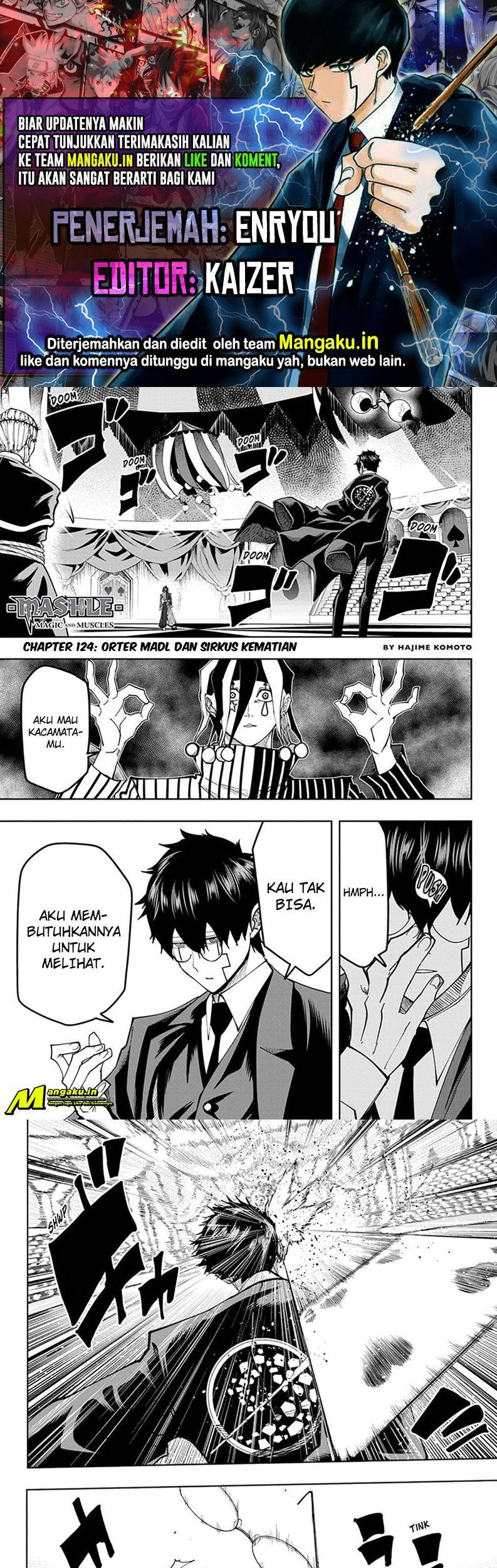 Baca Komik Mashle: Magic and Muscles Chapter 124 Gambar 1