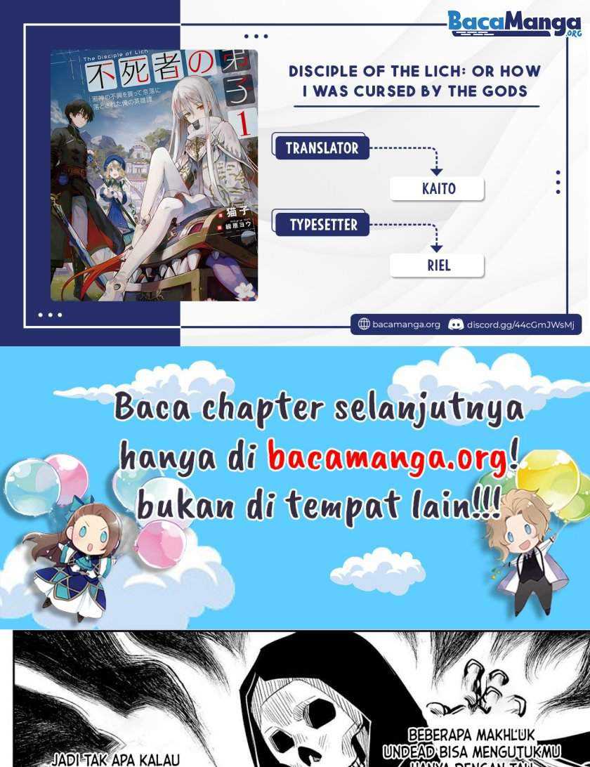 Baca Komik Disciple of the Lich: Or How I Was Cursed by the Gods and Dropped Into the Abyss! Chapter 02.2 Gambar 1