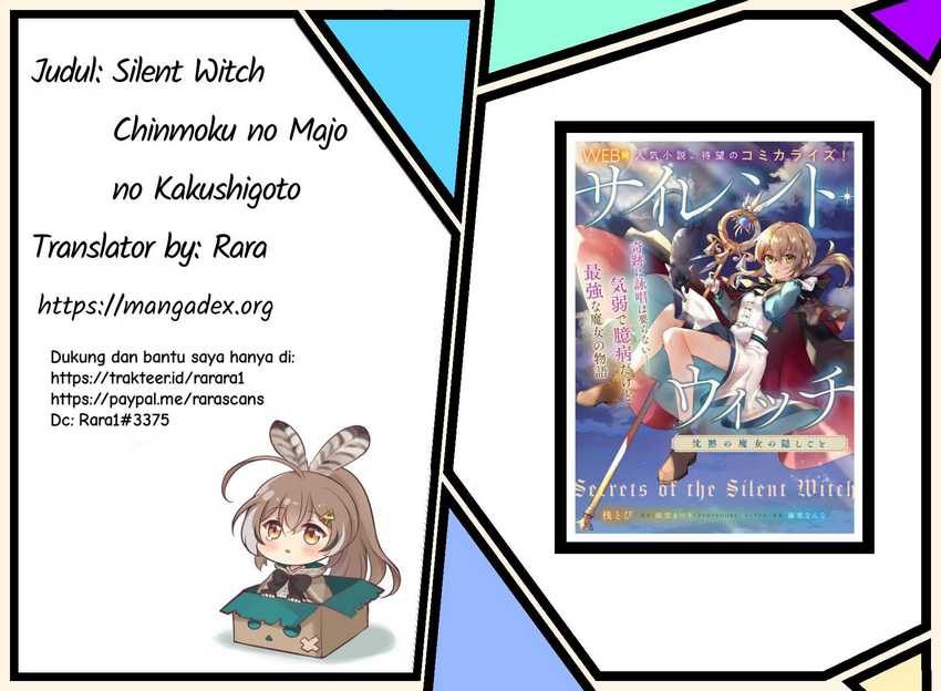 Baca Komik Silent Witch Chinmoku no Majo no Kakushigoto Chapter 01 Gambar 1