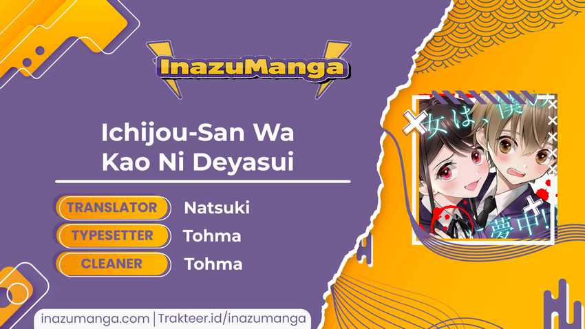 Baca Manga Ichijou-san wa Kao ni Deyasui Chapter 01 Gambar 2
