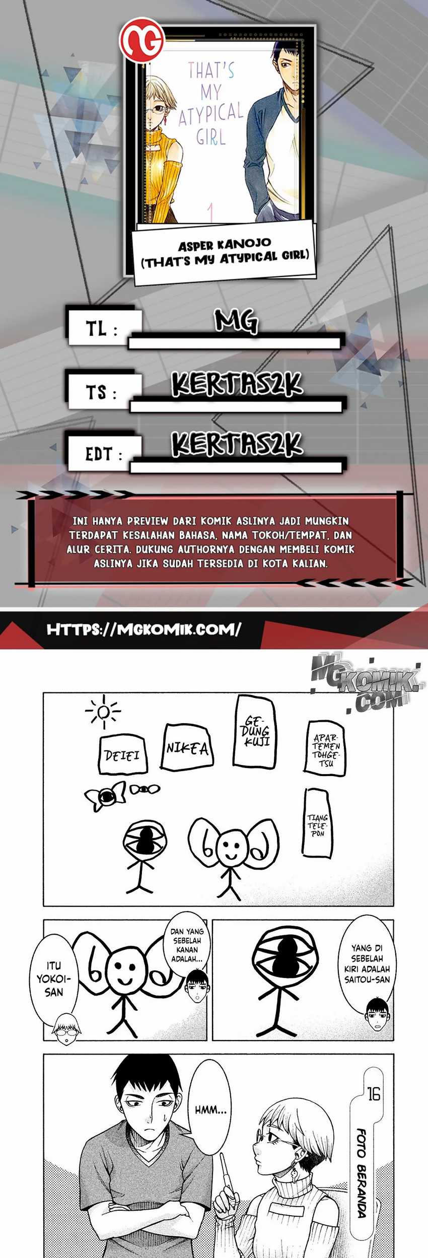 Baca Komik Asuperu Kanojo Chapter 16 Gambar 1