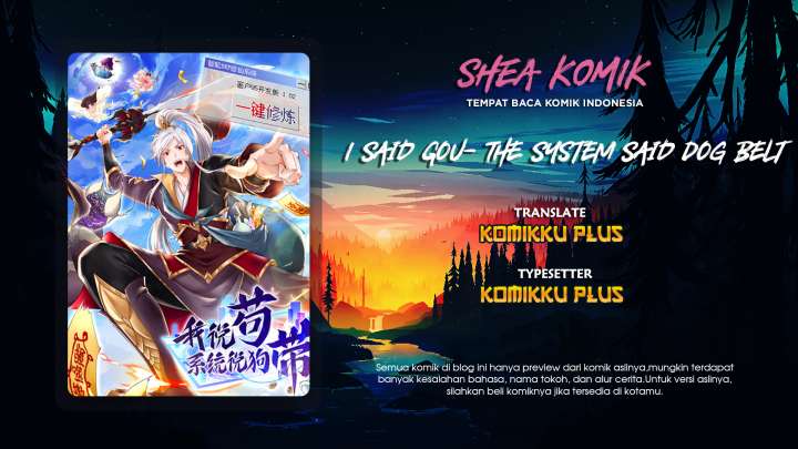 Komik I Said Gou- The System Said Dog Belt Chapter 00.1 gambar nomor 1