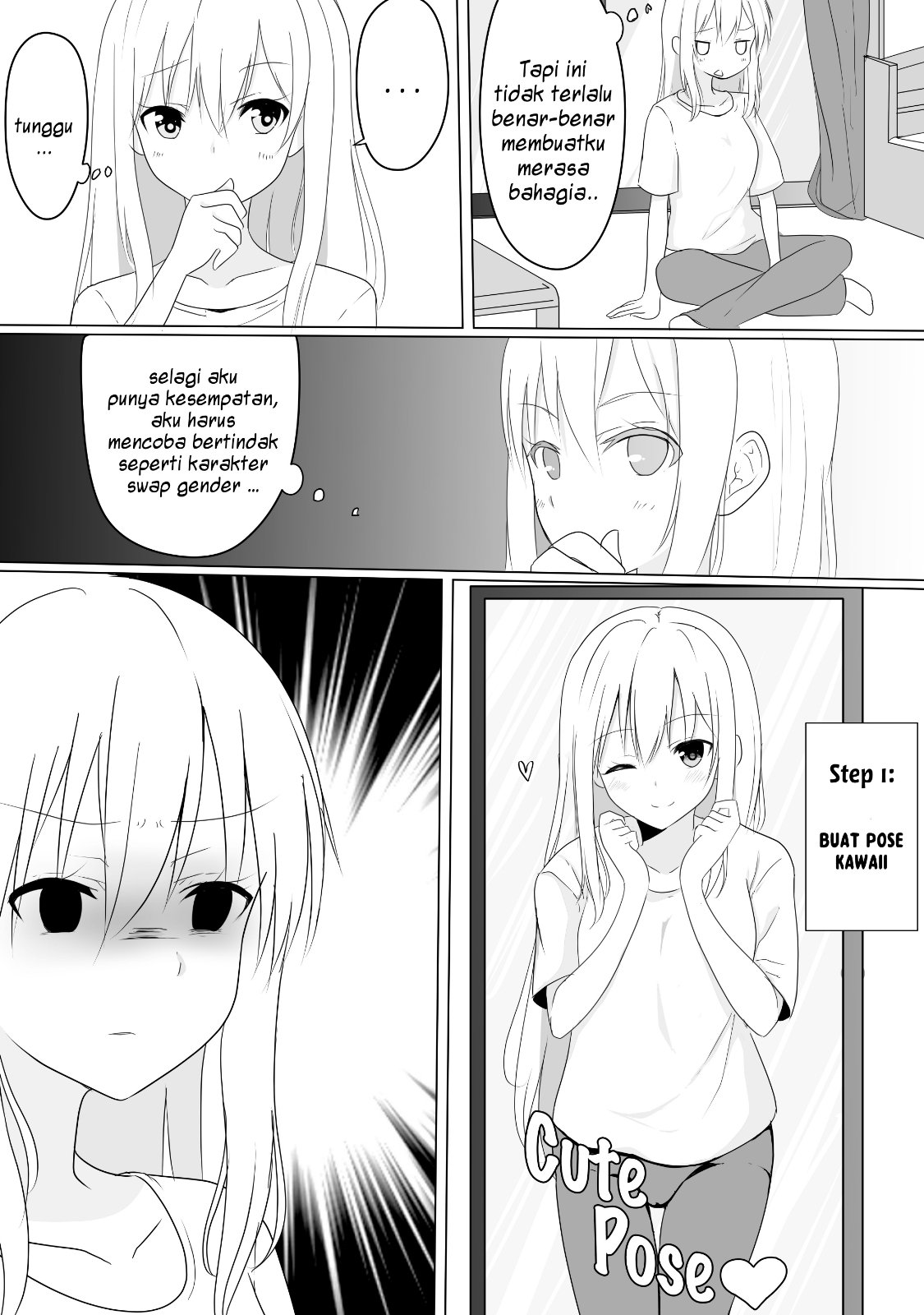 A Boy Who Loves Genderswap Got Genderswapped, so He Acts Out His Ideal Genderswap Girl Chapter 1 Gambar 3