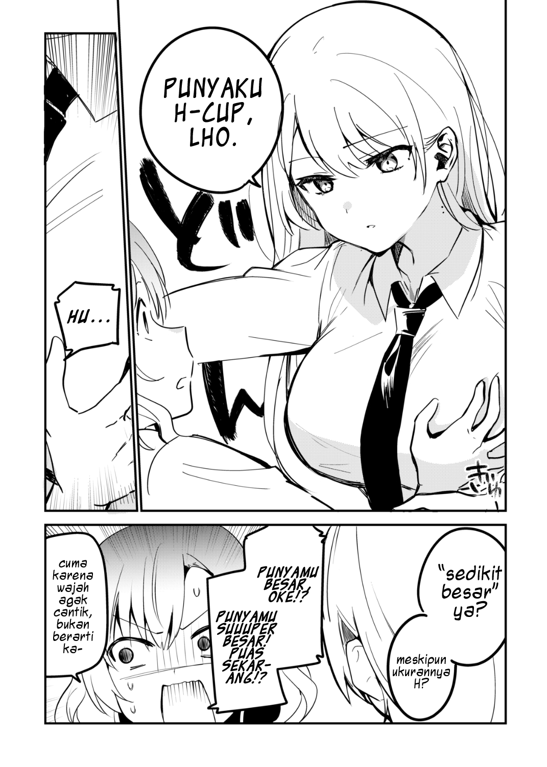 Baca Manga A Girl Whose Breasts are a Little Big and is Kinda Pretty Chapter 1 Gambar 2